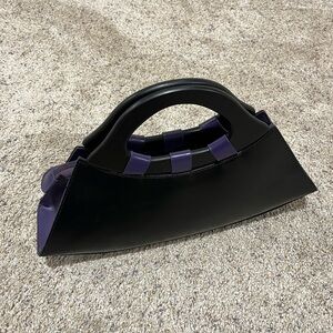 Chic Black and Purple Clutch